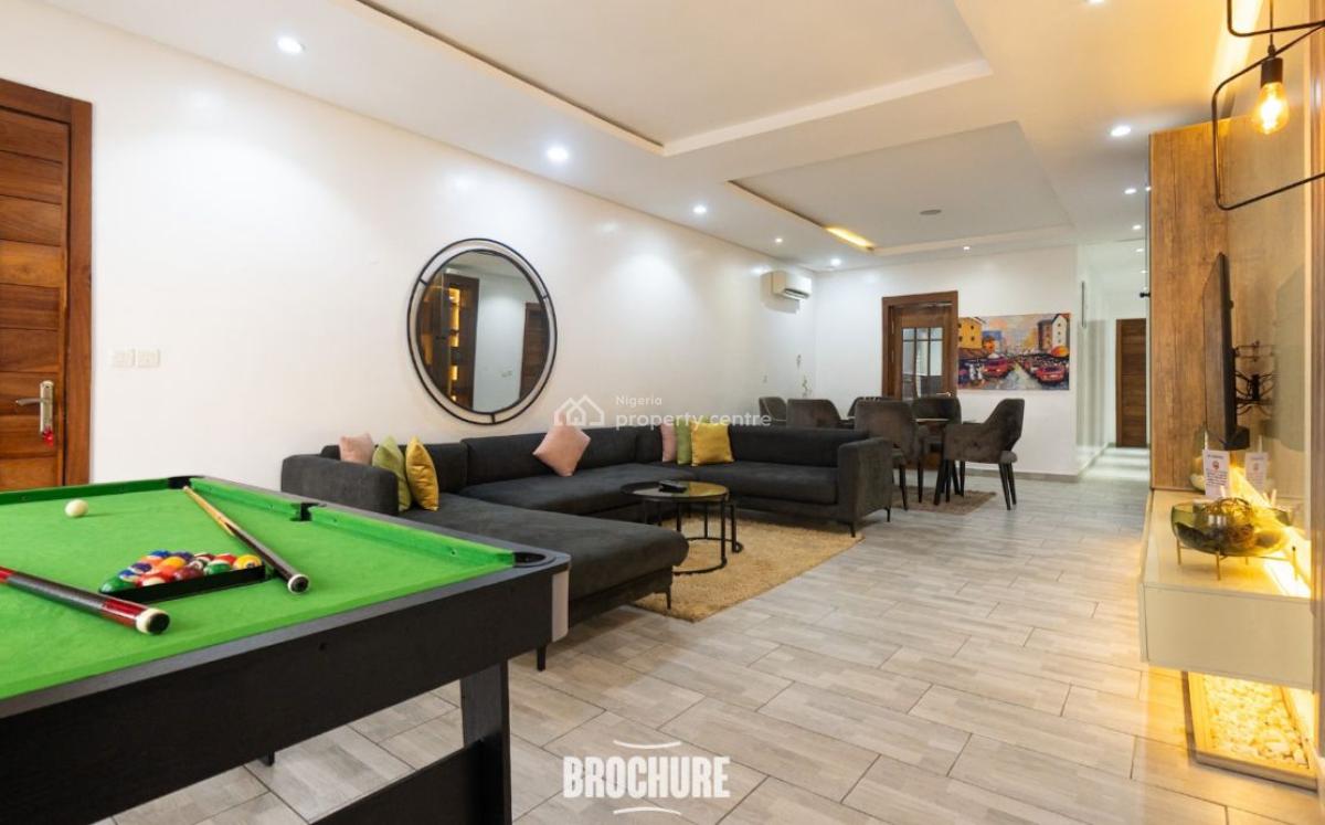 a Luxury Furnished 3-bedroom Apartment with Housekeeping and Snooker T, Lush Private Garden and Swimming Pool, Lekki Phase 1, Lekki, Lagos, Flat / Apartment Short Let