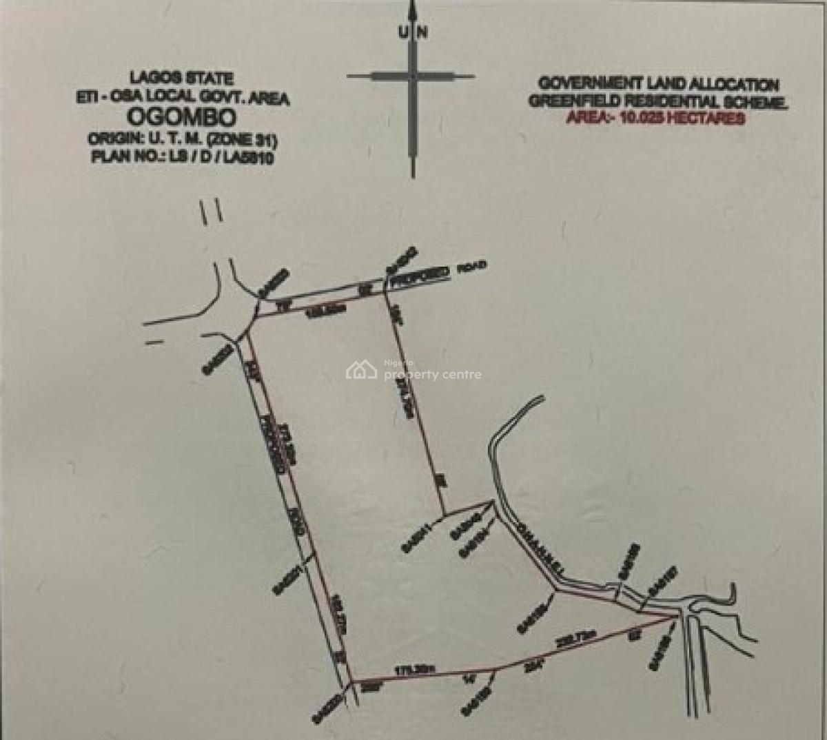 10 Hectares of Bare Land, Behind Eden Garden Estate, Ogombo, Ajah, Lagos, Residential Land for Sale