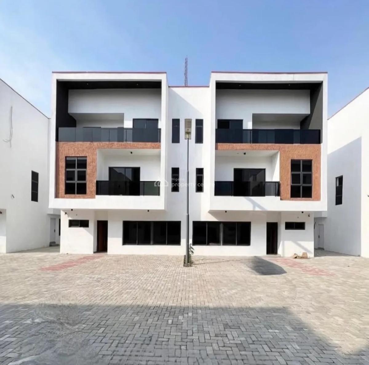 4 Bedroom En-suite Semi-detached Townhouse in a Serviced and Communal, Lekki Phase 1, Lekki, Lagos, Semi-detached Duplex for Rent