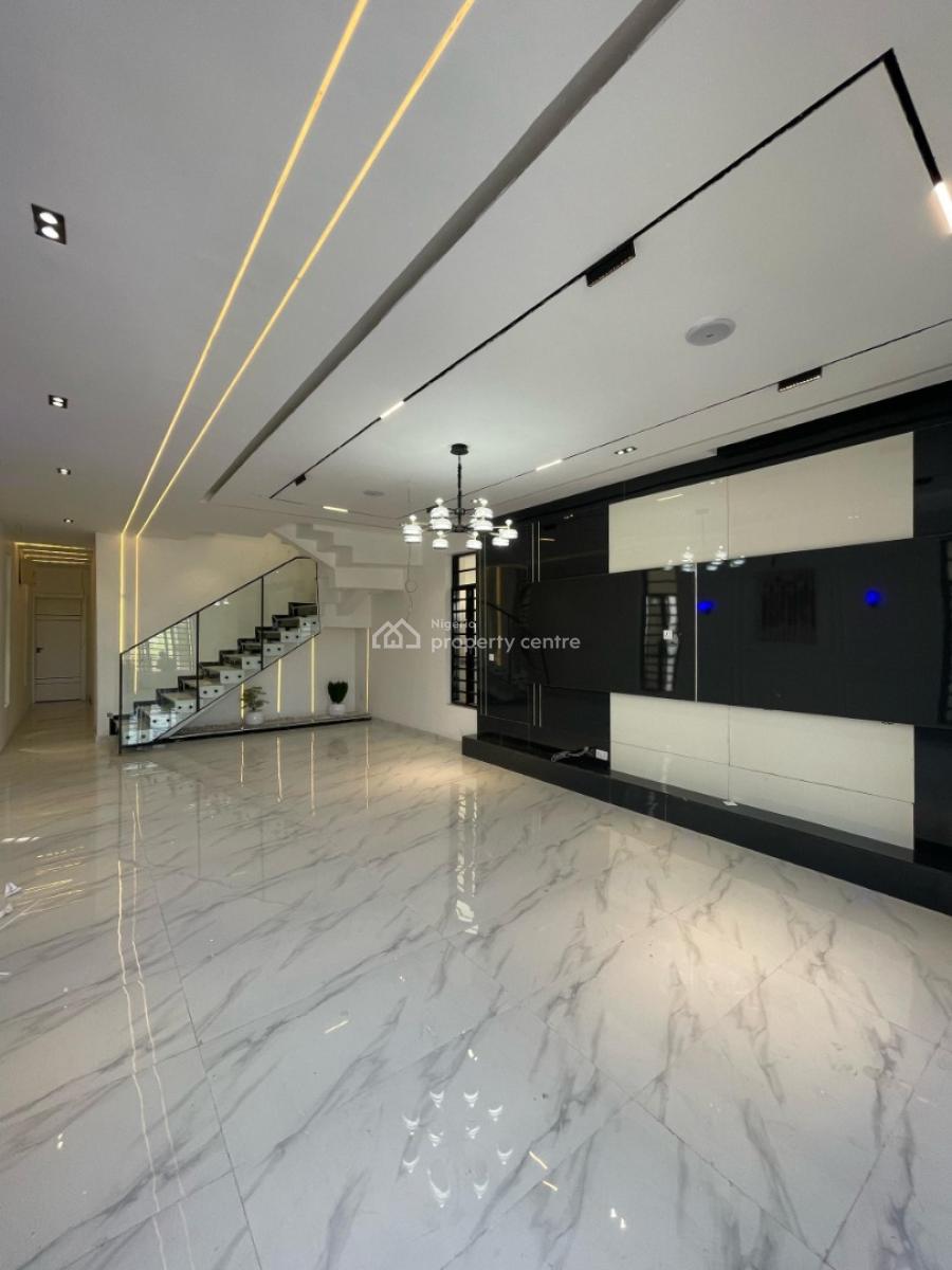 Spacious 5 Bedroom Fully Detached Duplex with Bq and Swimming Pool, Chevron, Lekki Phase 2, Lekki, Lagos, Detached Duplex for Sale