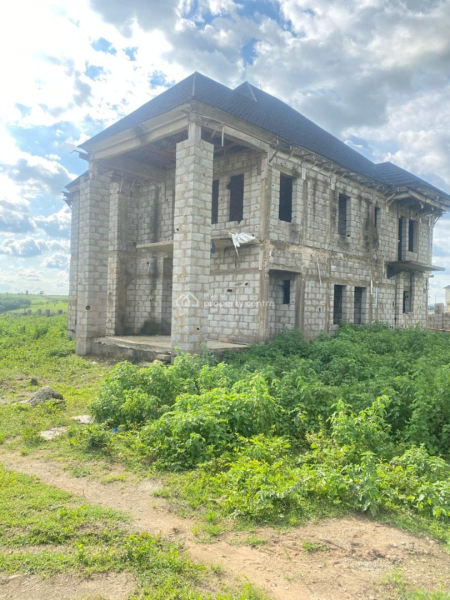 5 Bedroom Fully Detached Carcass Duplex, Behind Dunamis Church, Lugbe District, Abuja, Detached Duplex for Sale