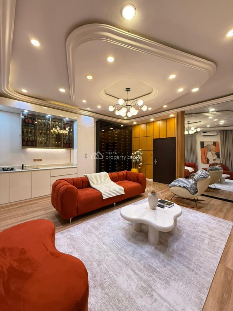 Beautifully Furnished 1bedroom Apartment with Wine Cellar, Idado Chevron, Lekki, Lagos, Flat / Apartment Short Let