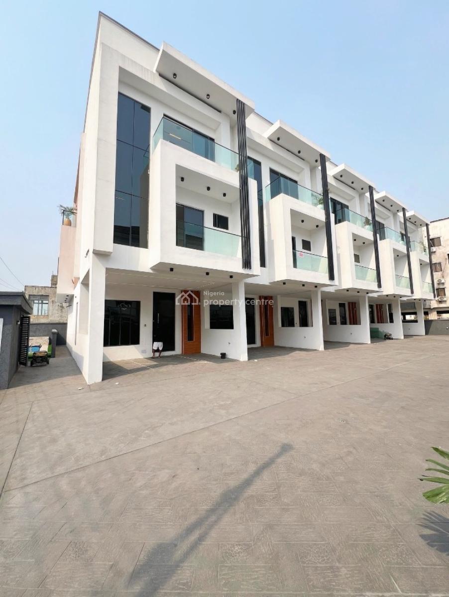 4 Bedroom Terrace Duplex with Pool and Rooftop Terrace, 4 Bedroom Duplex in a Fully Secured Estate for Sale, Osapa, Lekki, Lagos, Terraced Duplex for Sale