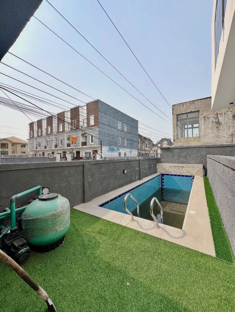 4 Bedroom Terrace Duplex with Pool and Rooftop Terrace, 4 Bedroom Duplex in a Fully Secured Estate for Sale, Osapa, Lekki, Lagos, Terraced Duplex for Sale