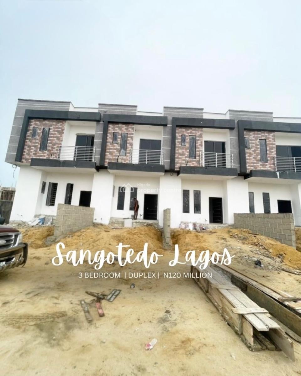2 Bedroom Terrace Duplex with Spacious Rooms, 2 Bedroom Duplex for Sale, Sangotedo, Ajah, Lagos, Terraced Duplex for Sale