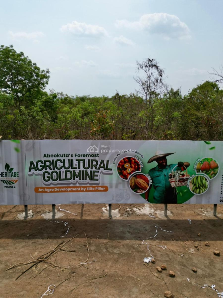 Affordable Agricultural Farms Land Near Funaab, Abeokuta, 25 Minutes From Funaab, Making It The Ideal Environment, Abeokuta North, Ogun, Commercial Land for Sale