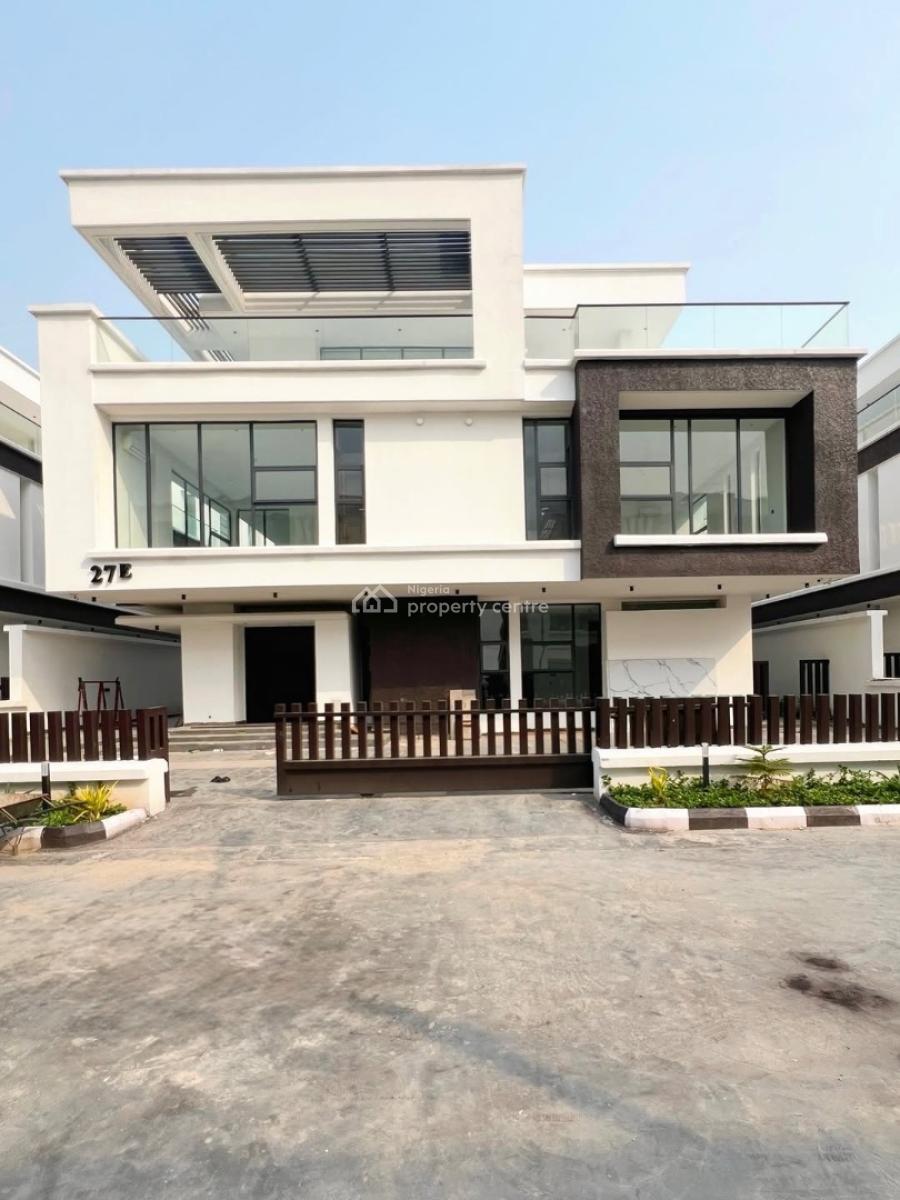 5 Bedroom Detached Duplex with Pool, Cinema, Open Roof & Bq, Contemporary Mansion in a Secured Estate with Exquisite Finishings, Osapa, Lekki, Lagos, Detached Duplex for Sale