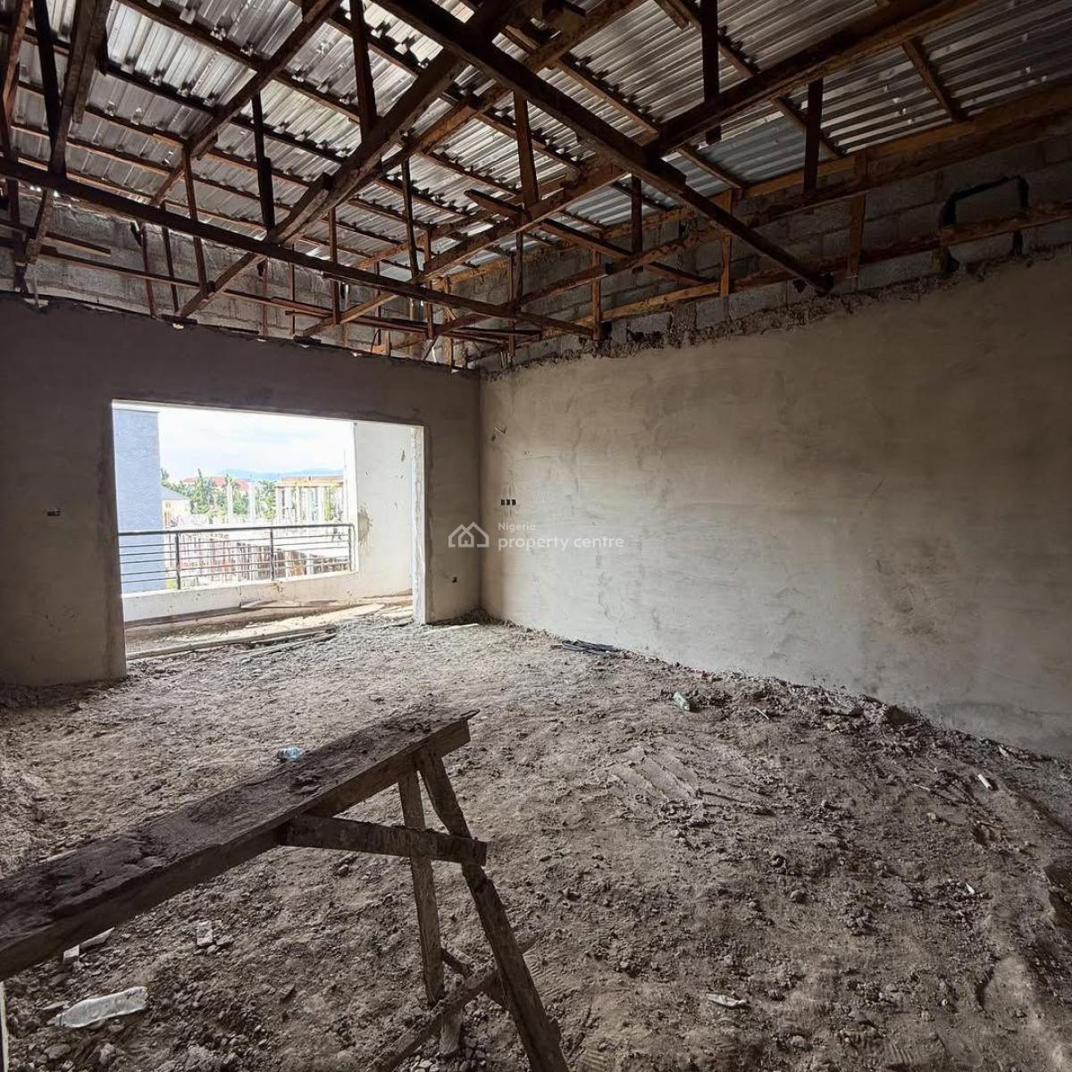 Luxury 4bedroom Terrace with a Bq, Semi Finish, Mabushi, Abuja, Terraced Duplex for Sale