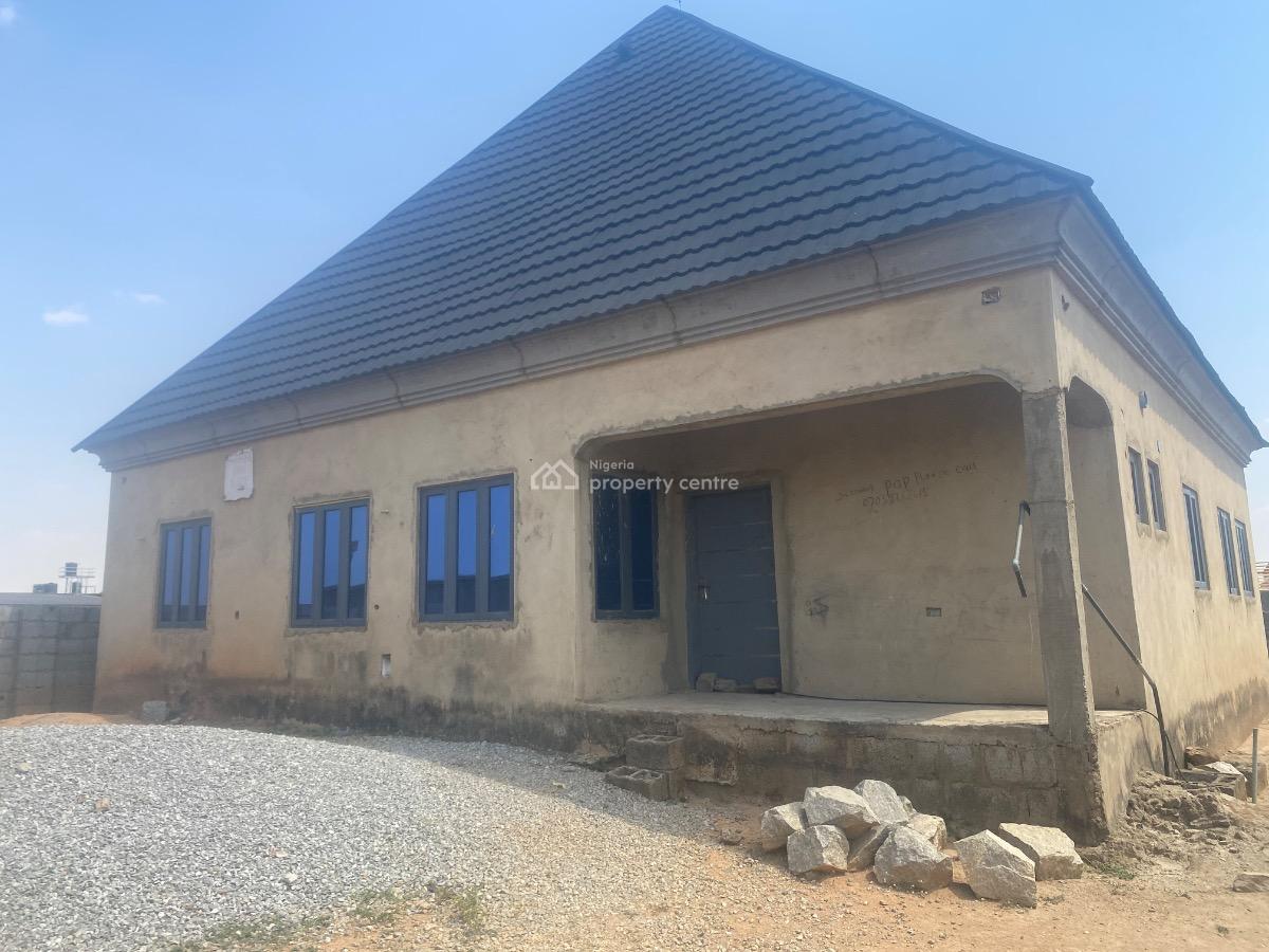 Newly Built 3 Bedroom Bungalow with Space for Bq, T Pumpy Estate, Behind Federal Housing Authority Abuja, Lugbe District, Abuja, Detached Bungalow for Sale