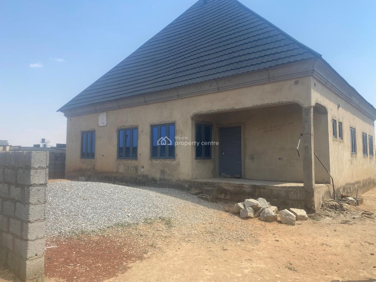 Newly Built 3 Bedroom Bungalow with Space for Bq, T Pumpy Estate, Behind Federal Housing Authority Abuja, Lugbe District, Abuja, Detached Bungalow for Sale