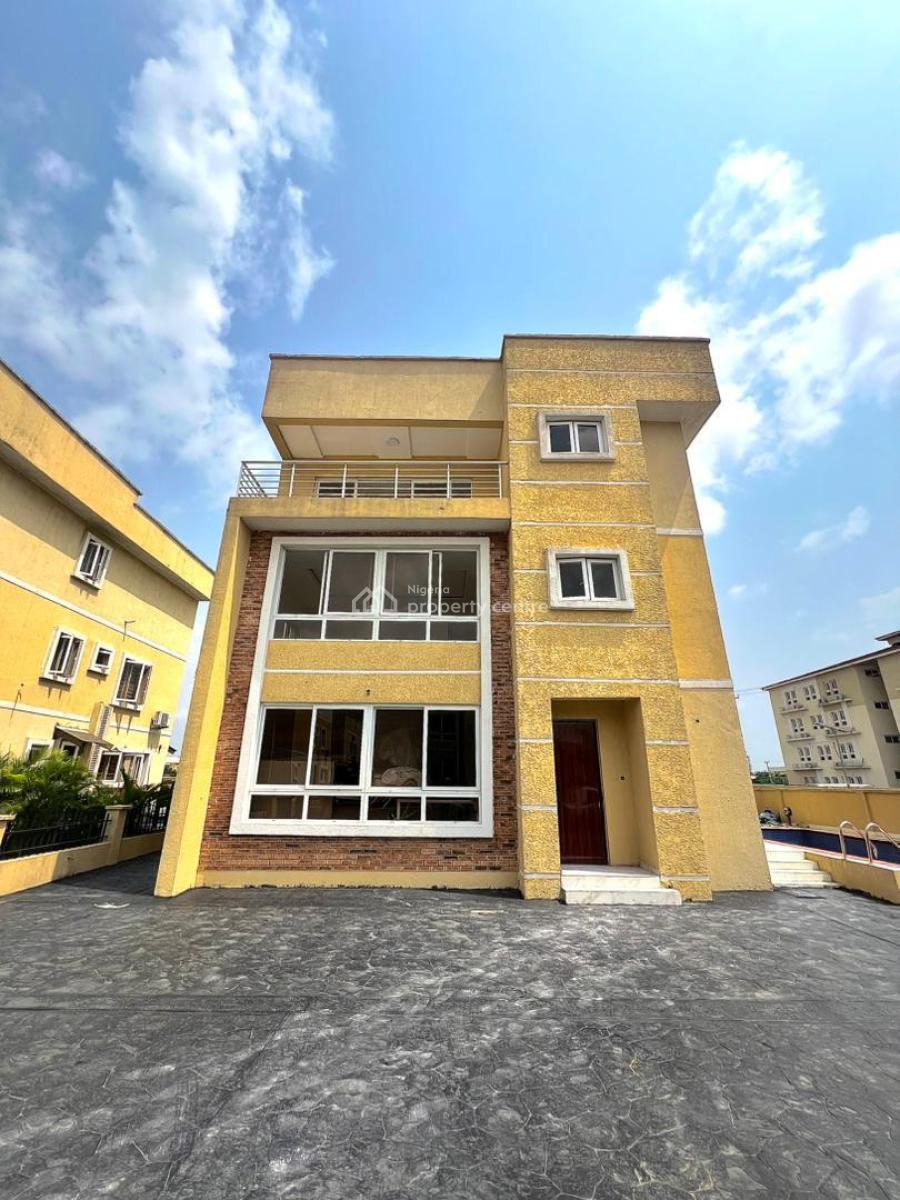 Fully Serviced 6 Bedroom  Duplex with a Swimming Pool & Bq, Western Foreshore Estate, Osapa, Lekki, Lagos, Detached Duplex for Sale