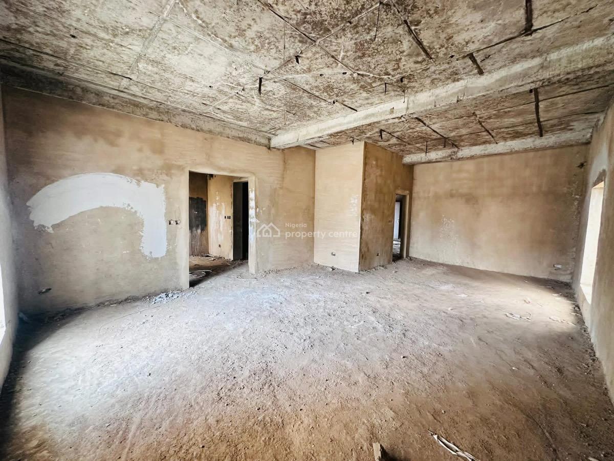 5 Bedrooms Semi Finished Detached Duplex,bq,elevator Shaft in an Est, in a Secured and Serviced Mini Estate, Kado, Abuja, Detached Duplex for Sale