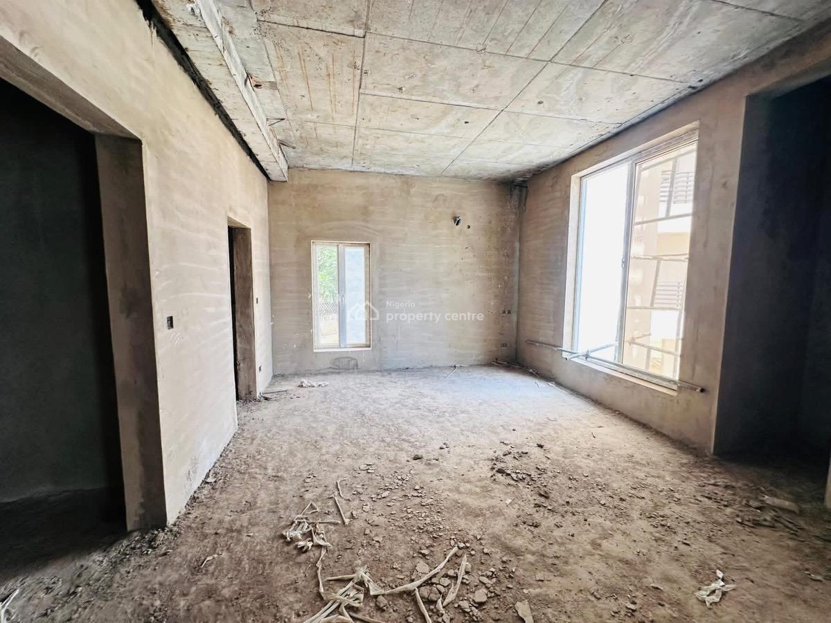5 Bedrooms Semi Finished Detached Duplex,bq,elevator Shaft in an Est, in a Secured and Serviced Mini Estate, Kado, Abuja, Detached Duplex for Sale