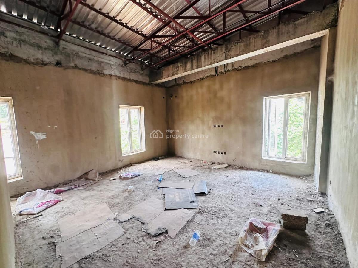 5 Bedrooms Semi Finished Detached Duplex,bq,elevator Shaft in an Est, in a Secured and Serviced Mini Estate, Kado, Abuja, Detached Duplex for Sale