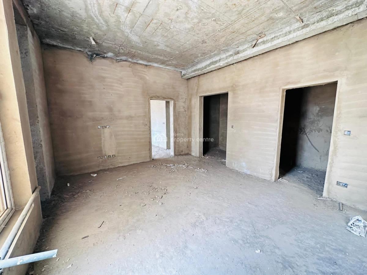 5 Bedrooms Semi Finished Detached Duplex,bq,elevator Shaft in an Est, in a Secured and Serviced Mini Estate, Kado, Abuja, Detached Duplex for Sale