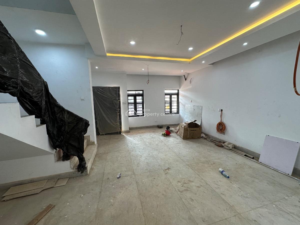 Brown New 4 Bedroom Gated Semi Detached Duplex with Bq, Serene Environment, Guzape District, Abuja, Semi-detached Duplex for Sale