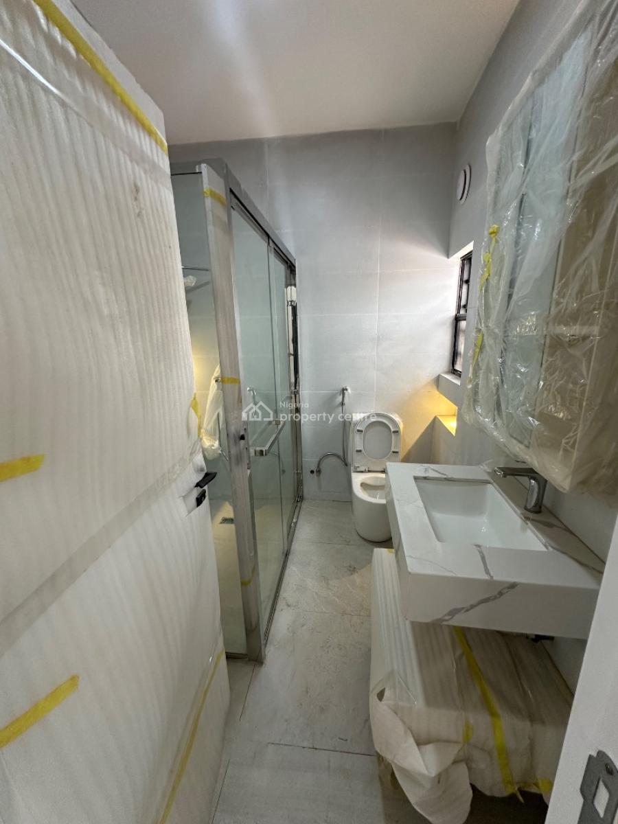 Brown New 4 Bedroom Gated Semi Detached Duplex with Bq, Serene Environment, Guzape District, Abuja, Semi-detached Duplex for Sale