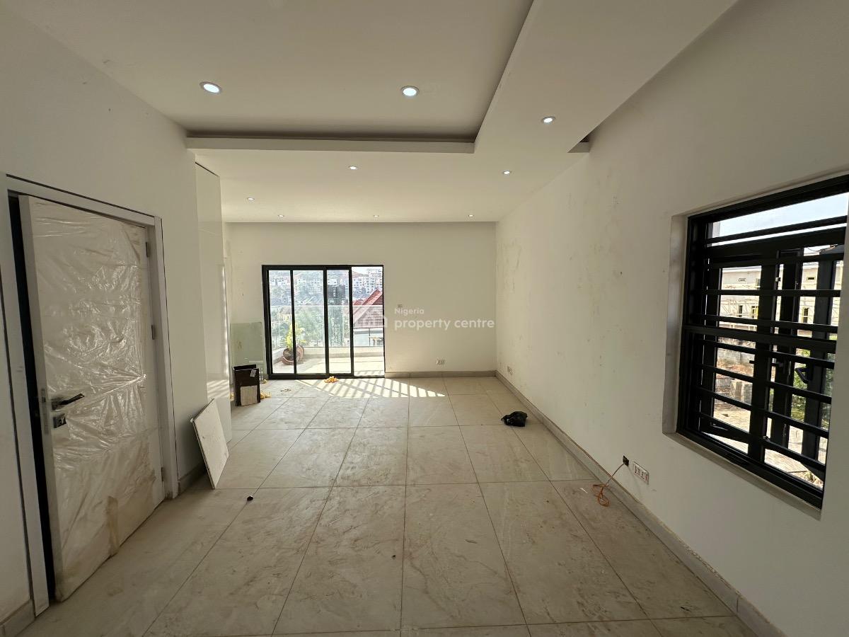 Brown New 4 Bedroom Gated Semi Detached Duplex with Bq, Serene Environment, Guzape District, Abuja, Semi-detached Duplex for Sale