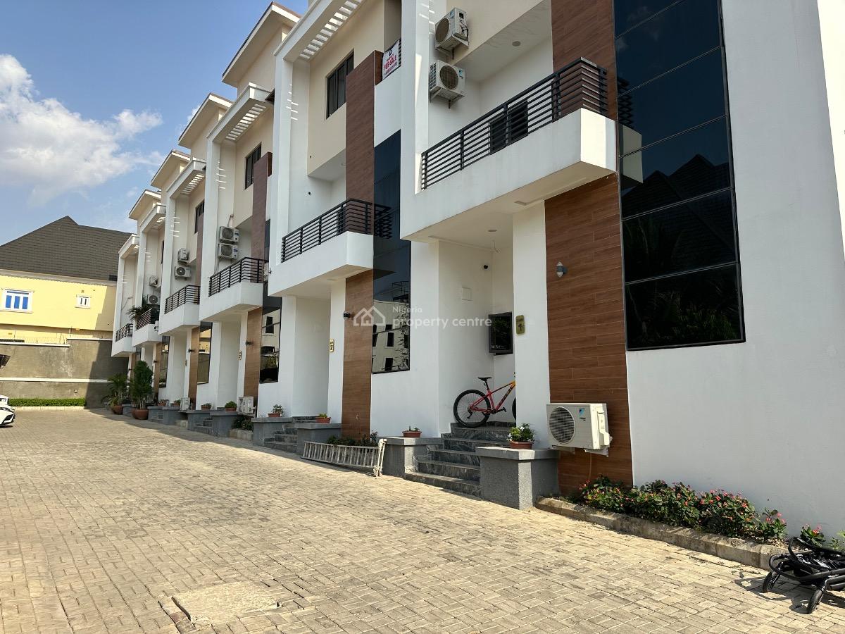 4 Bedroom Terrace Duplex with Bq, Serene Environment, Guzape District, Abuja, Terraced Duplex for Sale