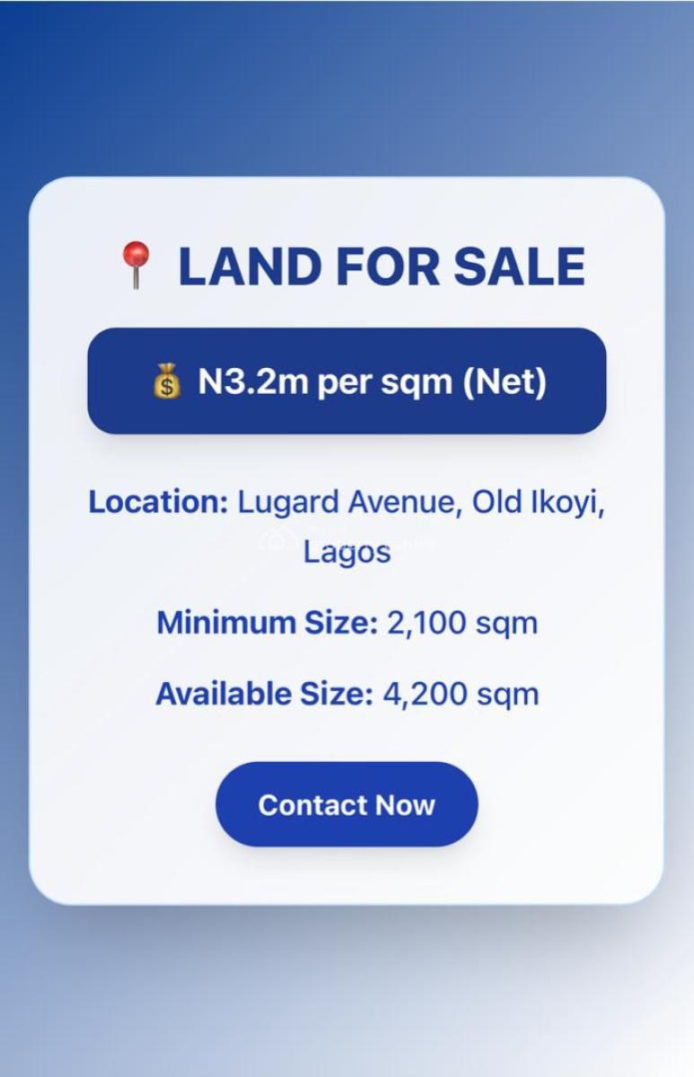 4200 Sqm Land Available, Ikoyi, Lagos, Mixed-use Land for Sale