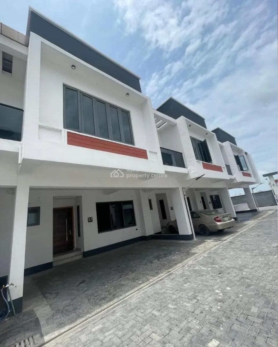 4 Bedroom En-suite Serviced Terraced Duplex with Fitted Kitchen, 1 Roo, Osapa, Lekki, Lagos, Terraced Duplex for Rent
