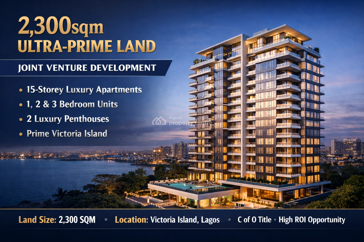 2,300sqm Ultra-prime Land - Joint Venture Development, Bishop Oluwole Street, Victoria Island (vi), Lagos, Mixed-use Land Joint Venture
