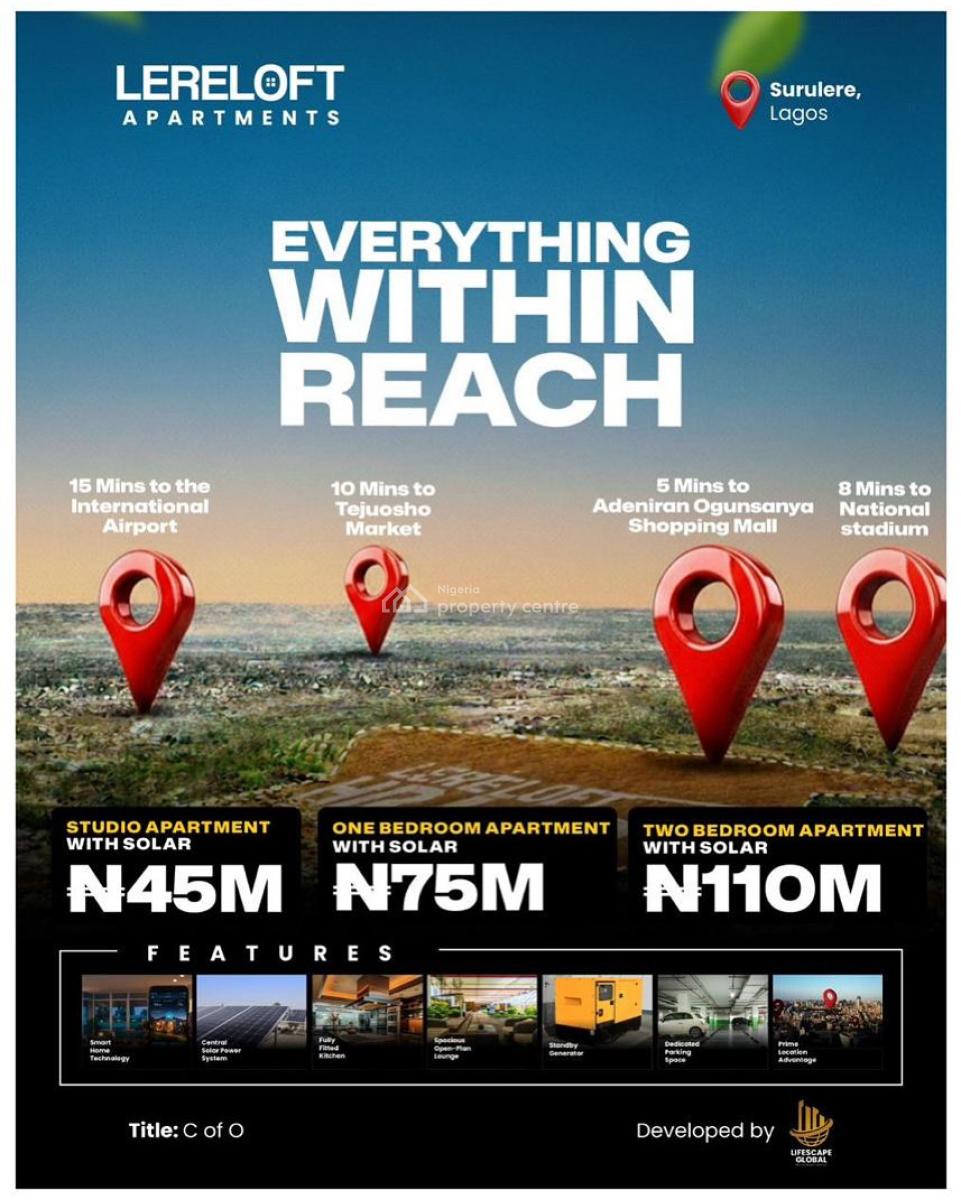 Luxury 2 Bedroom Apartment, Aguda, Surulere, Lagos, House for Sale