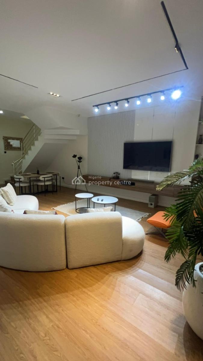 Fully Furnished 4 Bedroom Semi Detached Duplex, with Bq and a Swimming, Agungi, Lekki, Lagos, Semi-detached Duplex for Rent