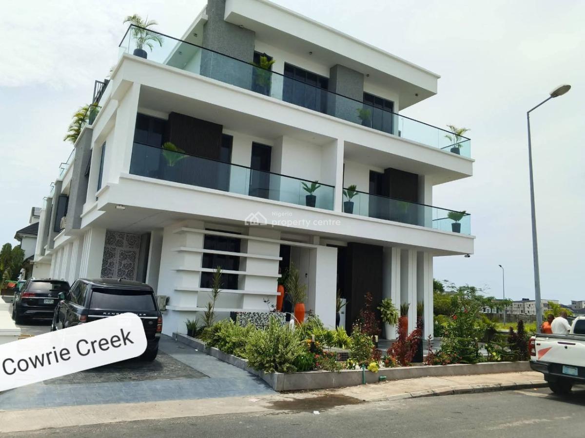 Luxury 5 Bedroom Semi Detached House with Bq in a Service Estate, Cowrie Creek Estate, Ikate Elegushi, Lekki, Lagos, Semi-detached Duplex for Rent