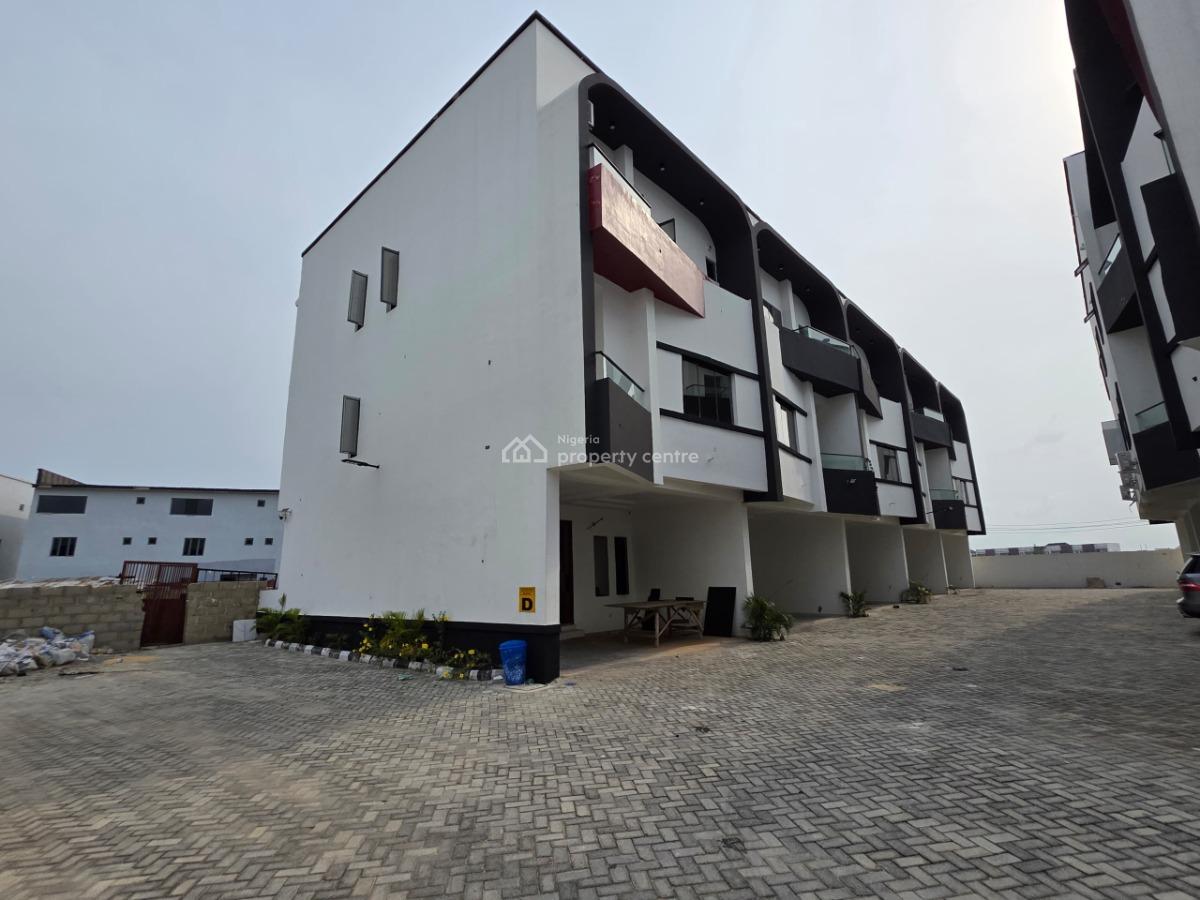 Brand New 4 Bedroom Terrace House with Bq, in. Seevices Est Orchid Road, Lekki, Lagos, Terraced Duplex for Rent