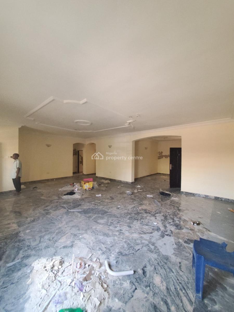 Super Spacious 3 Bedroom Flat on The Ground-floor, By Navy Quarters, Jahi, Abuja, Flat / Apartment for Rent