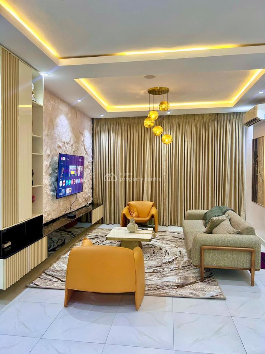 Luxury Furnished 2 Bedroom Apartment with Excellent Facility, Chevron, Lekki, Lagos, Flat / Apartment for Rent