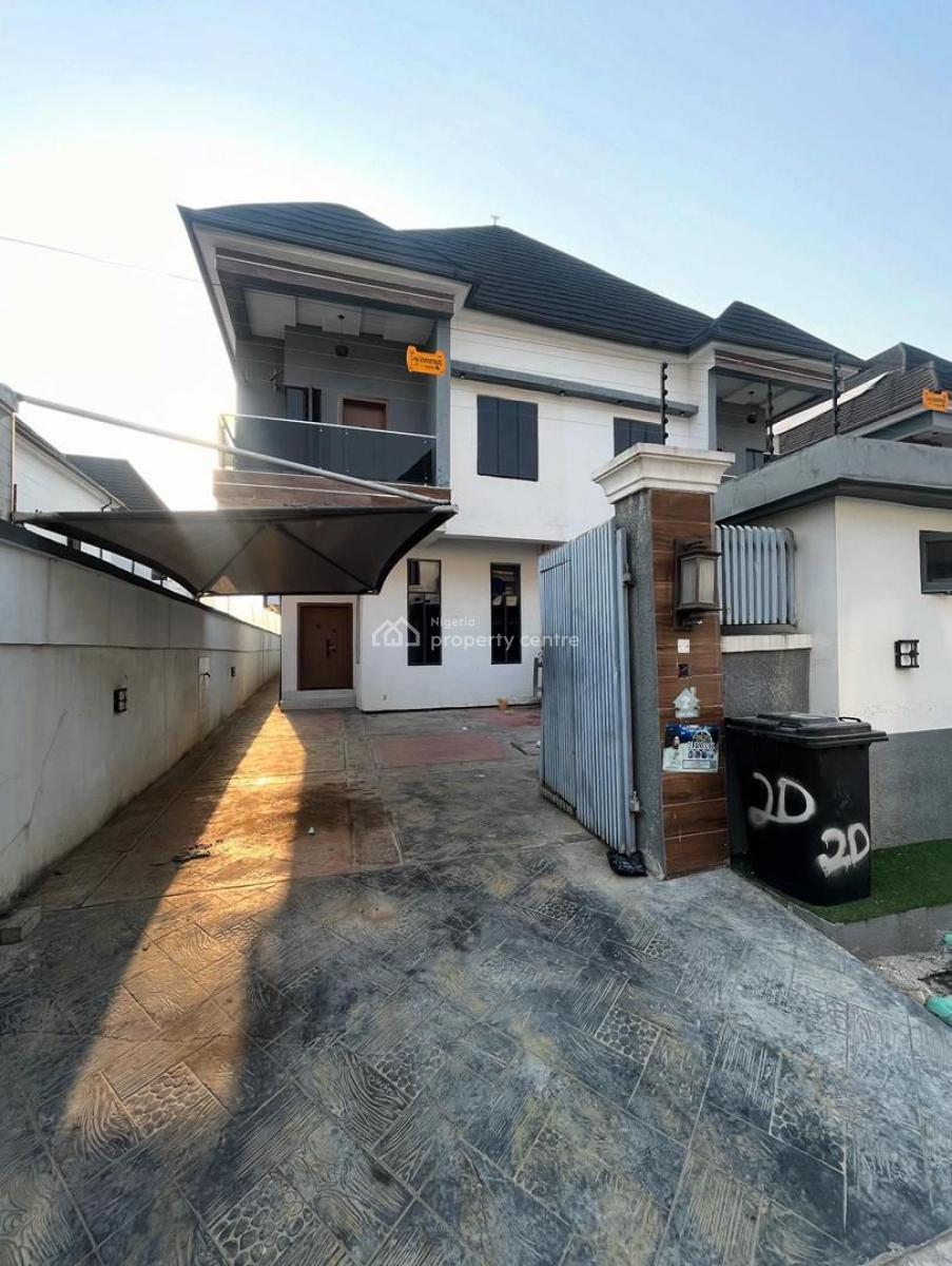 Executive 4 Bedroom Semi Detached Duplex with a Bq, Chevron Lekki Lagos, Lekki, Lagos, Detached Duplex for Rent