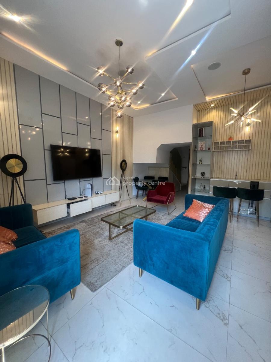 Fully Furnished 4 Bedroom Semi Detached Duplex with Bq, Osapa London, Osapa, Lekki, Lagos, Semi-detached Duplex for Sale