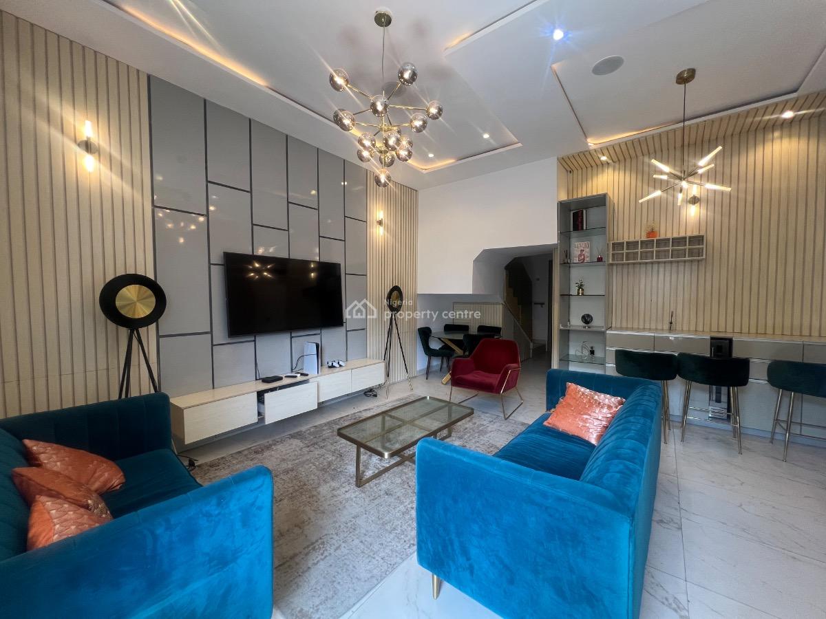 Fully Furnished 4 Bedroom Semi Detached Duplex with Bq, Osapa London, Osapa, Lekki, Lagos, Semi-detached Duplex for Sale