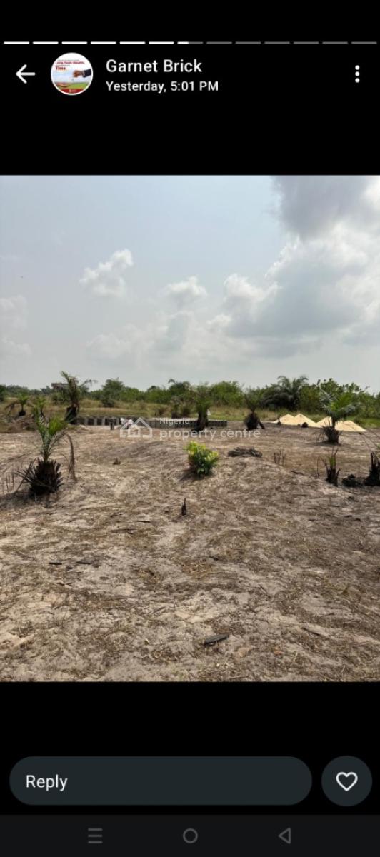 Coastal Road View 500 Square Meters Land, Garnet Coastal View, Ode Omi, Ibeju Lekki, Lagos, Residential Land for Sale