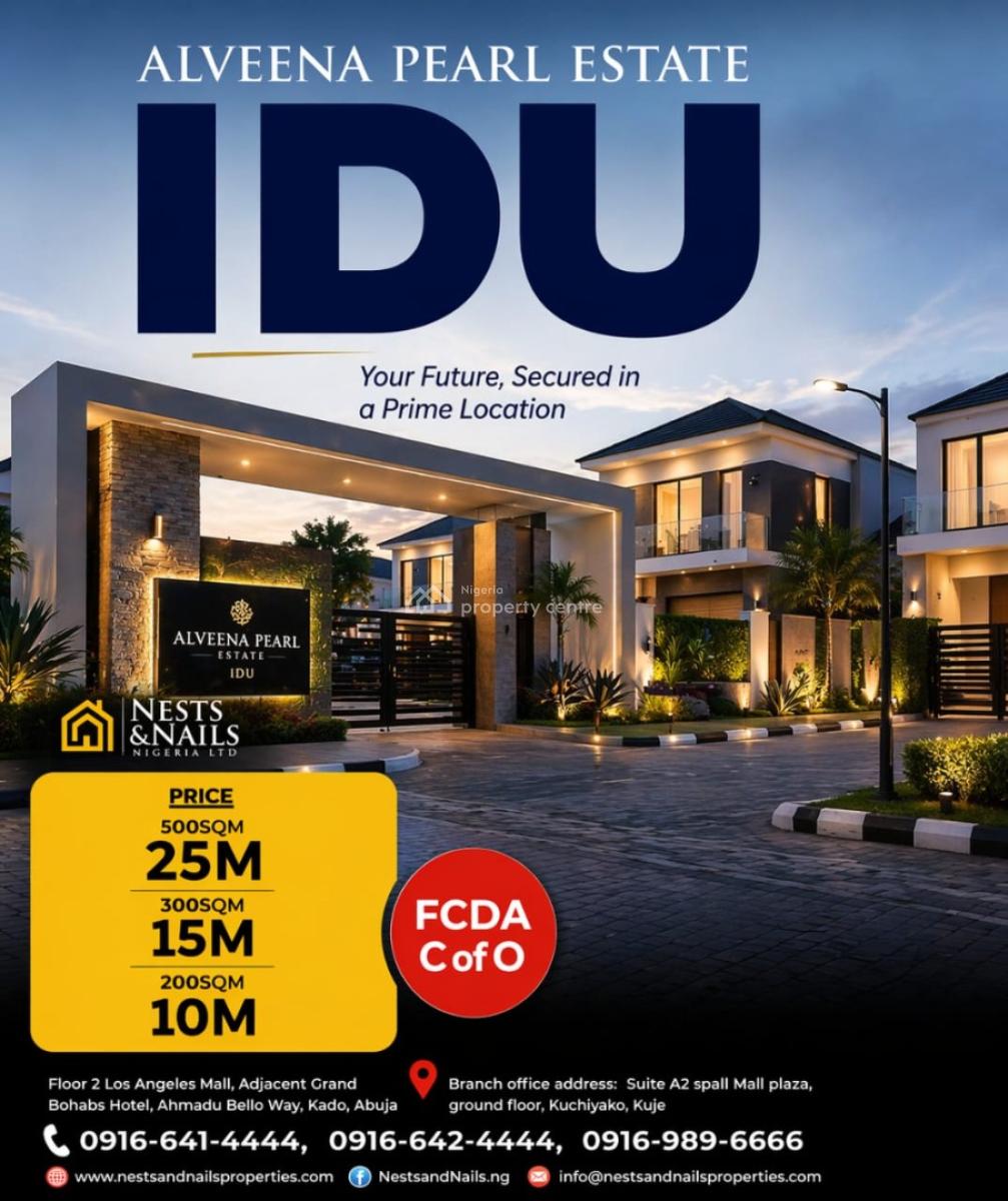 Alveena Pearl Estate Land, Close to Idu Train Station, Gousa District, Idu Industrial, Abuja, Residential Land for Sale