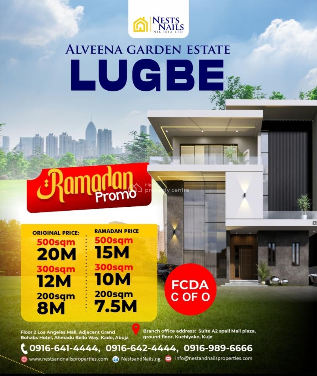 Alveena Garden Estate Land, Lugbe, Behind, Amac Market, Off T-pumpy Academy, Lugbe., Fha (f.h.a), Lugbe District, Abuja, Residential Land for Sale