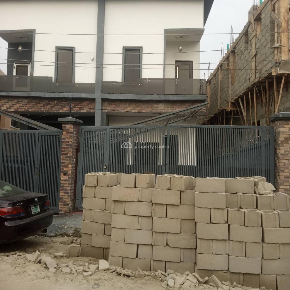 Video Available: 4bedroom with Bq Self Compound Secured Estate, Secured Estate, Ikota, Lekki, Lagos, Semi-detached Duplex for Rent