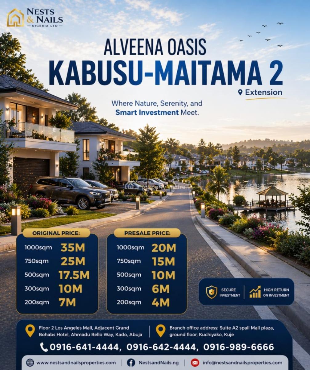 Alveena Oasis Estate Land, Via Mpape, Gurku-kabusu Mega City, Maitama 2 Extension, Maitama 2, Maitama District, Abuja, Residential Land for Sale