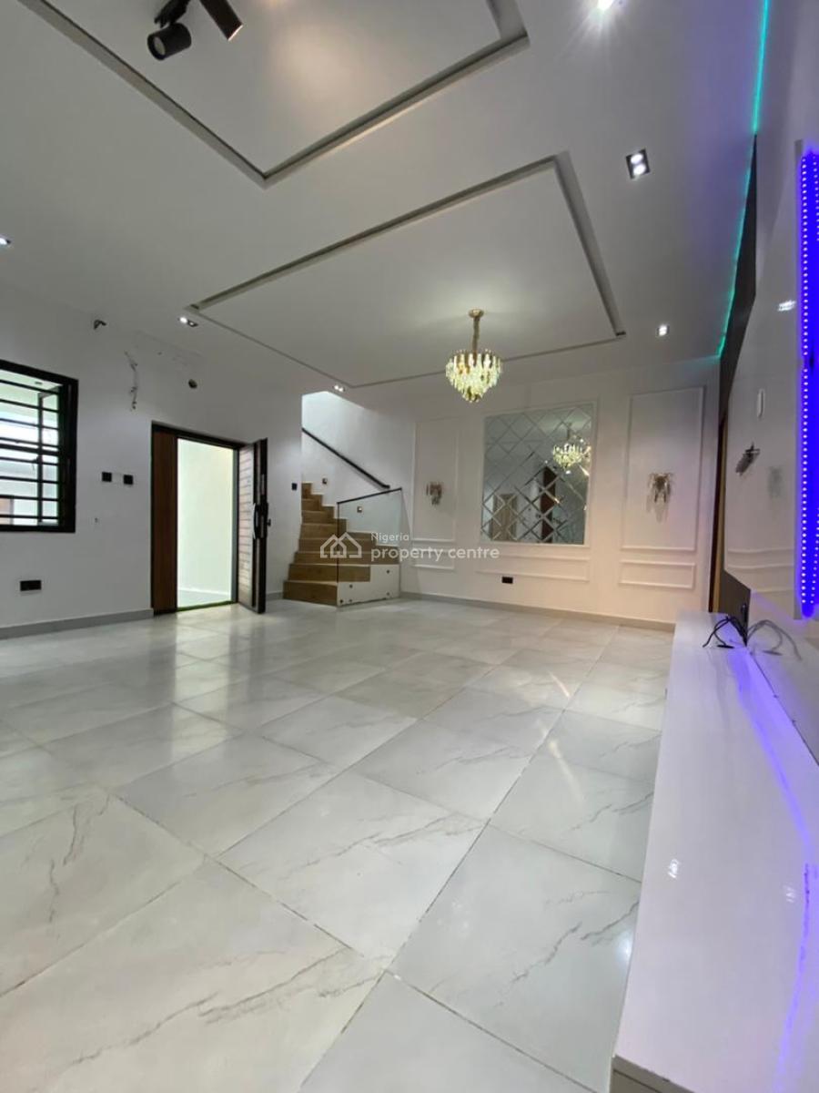 Aesthetic 4 Bedroom Terrace Duplex Fully Servicec with Pool, Orchid Road, Lekki, Lagos, Terraced Duplex for Rent