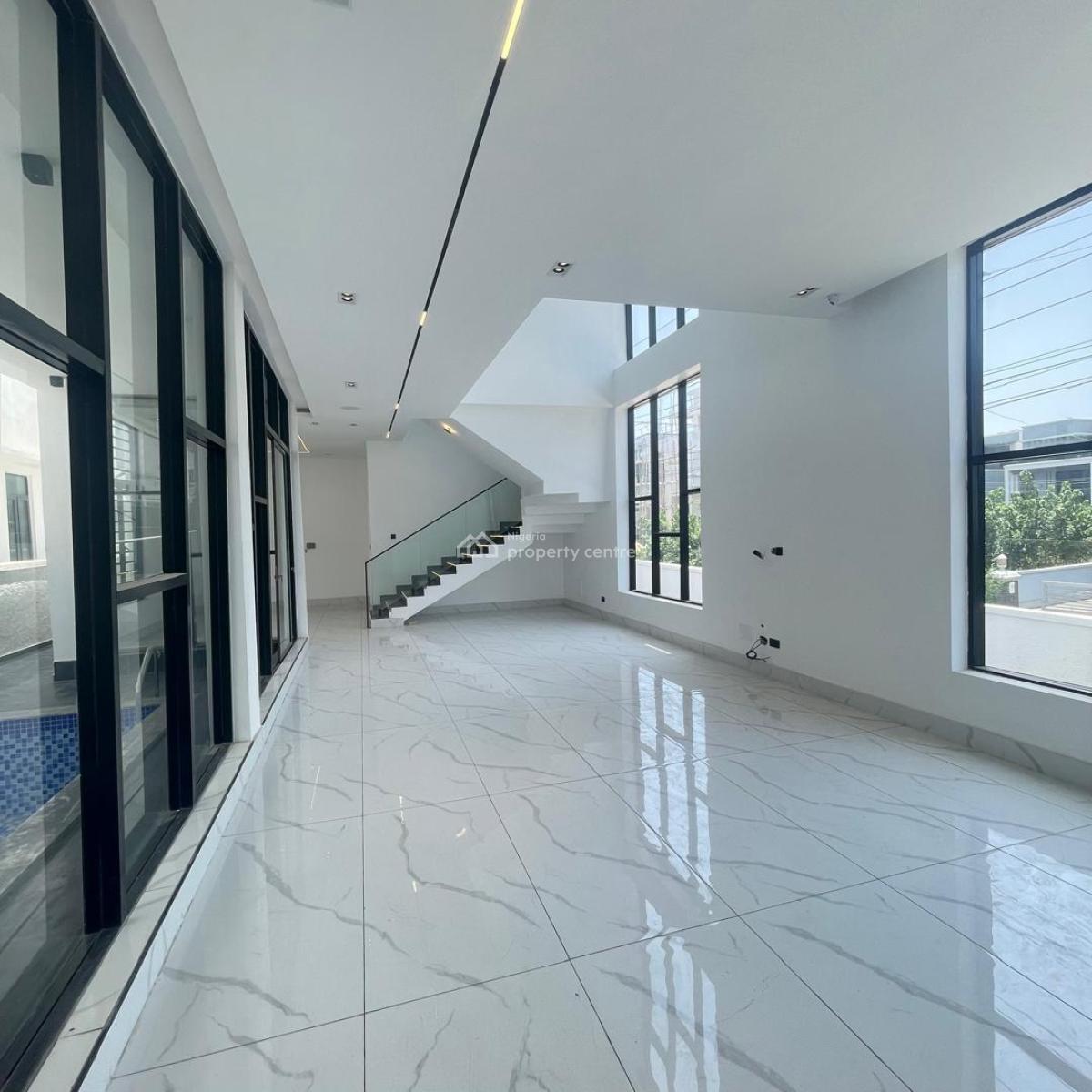 Contemporary 5 Bedroom Fully  Detached Duplex with Bq, Pool, Box Room, Lekki County, Ikotaa, Lekki, Lagos, Detached Duplex for Sale