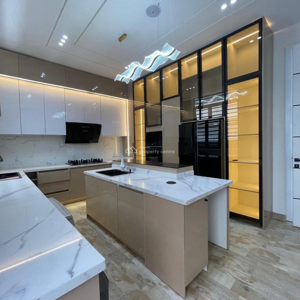 Contemporary 5 Bedroom Fully  Detached Duplex with Bq, Pool, Cinema,, Lekki County, Ikotaa, Lekki, Lagos, Detached Duplex for Sale