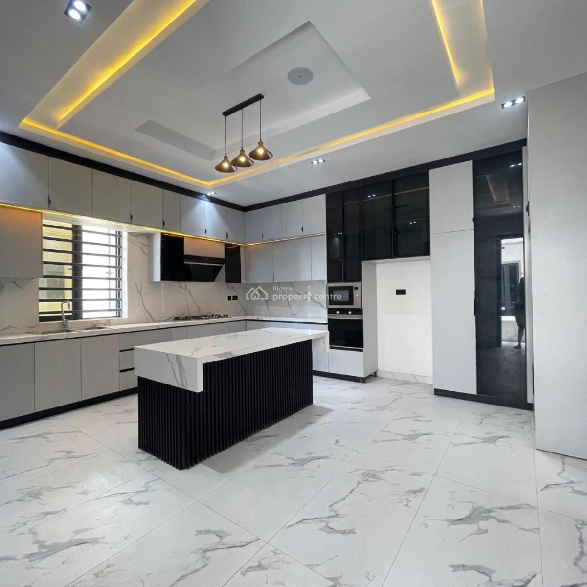 Contemporary 5 Bedroom Fully  Detached Duplex with Bq, Pool, Cinema, Lekki County Ikotaa, Lekki, Lagos, Detached Duplex for Sale