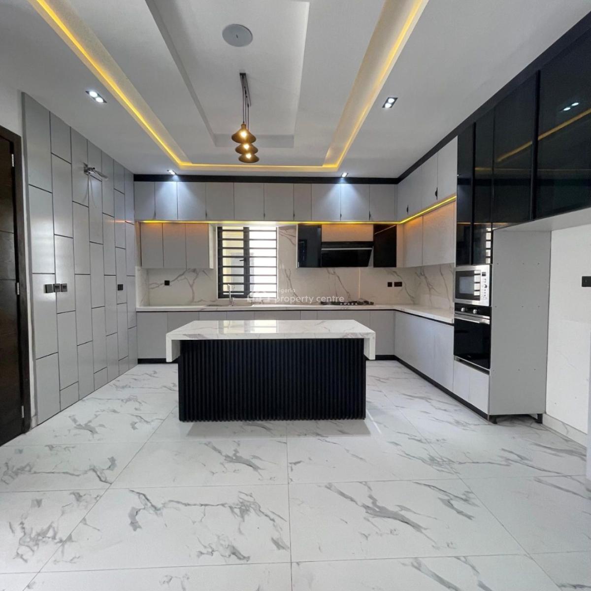 Contemporary 5 Bedroom Fully  Detached Duplex with Bq, Pool, Cinema, Lekki County Ikotaa, Lekki, Lagos, Detached Duplex for Sale