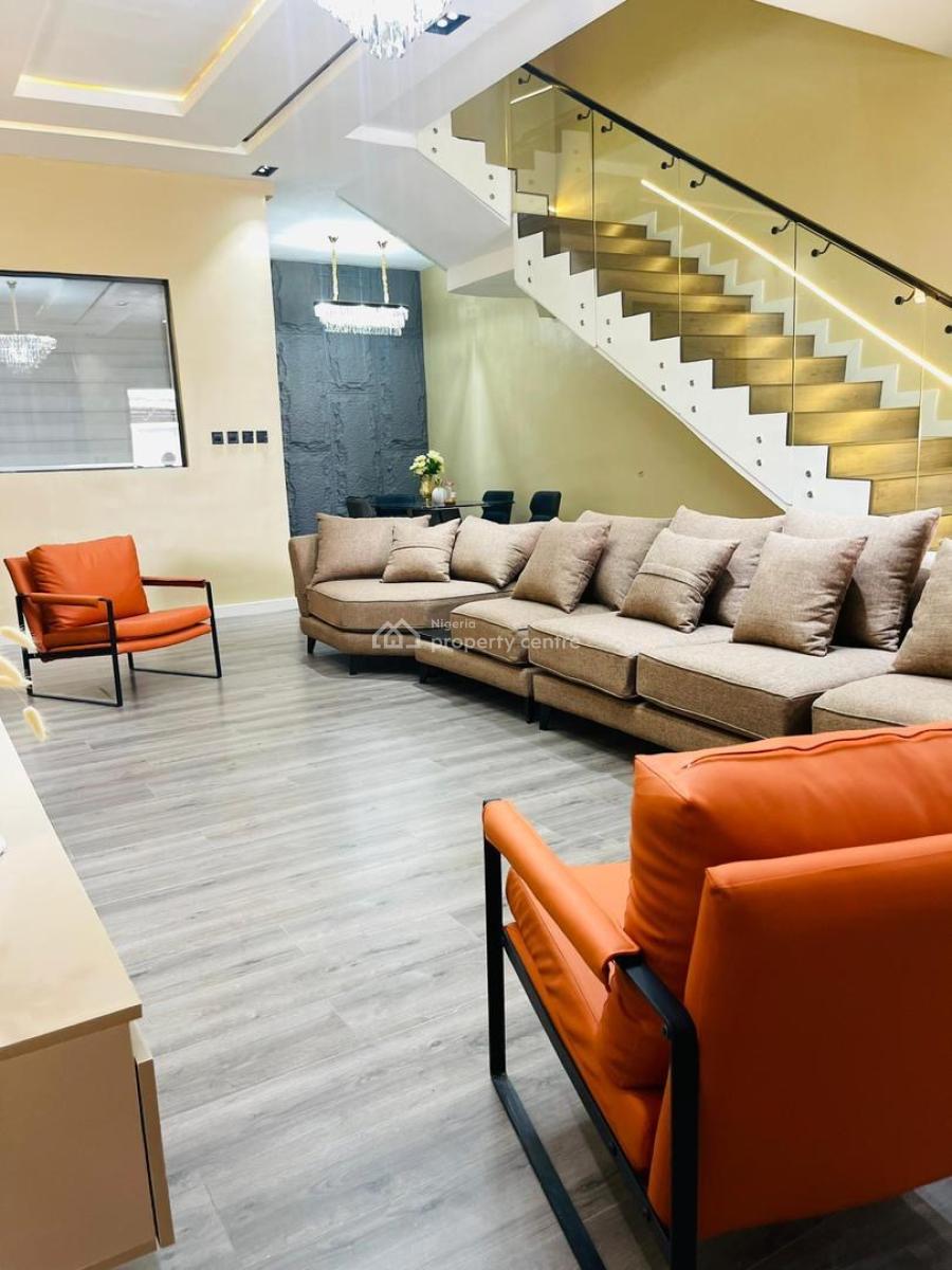 Fully Serviced 4-bedroom Terrace Duplex + Bq, Ikate, Lekki, Lagos, Terraced Duplex for Rent