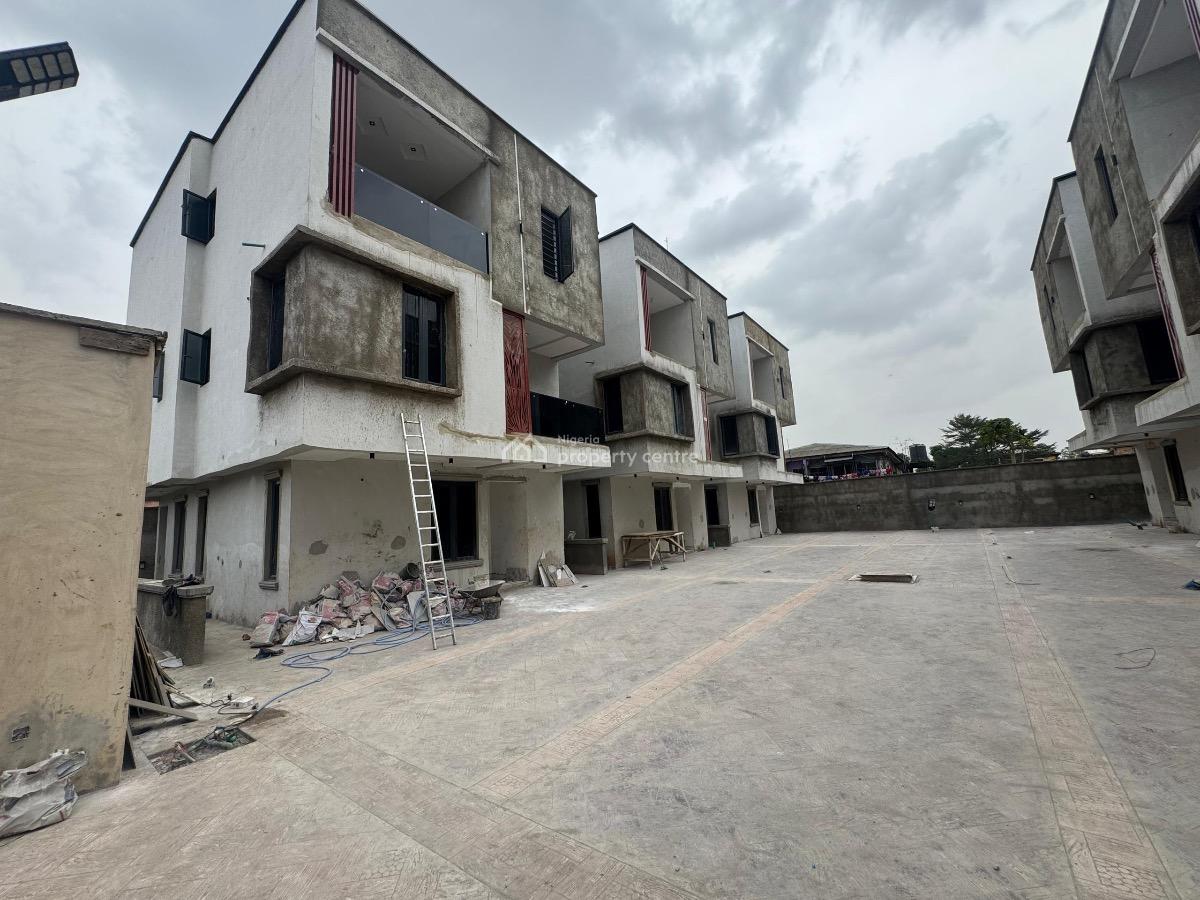 Newly Built 4 Bedroom Fully Detached Duplex, Off Dideolu Estate, College Road, Ogba, Ikeja, Lagos, Terraced Duplex for Sale
