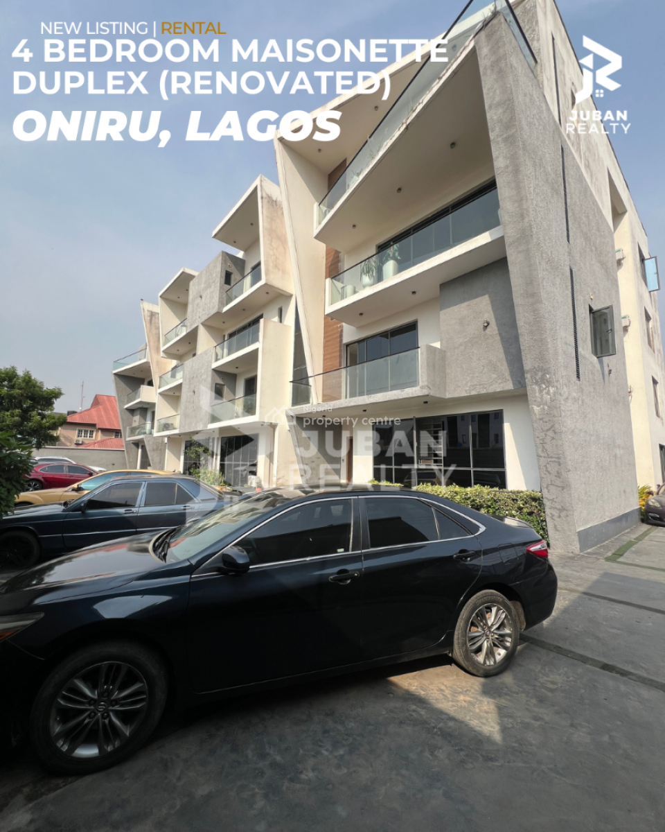 4 Bedroom Maisonette Duplex (renovated), Oniru, Vi, Oniru, Victoria Island (vi), Lagos, House for Rent