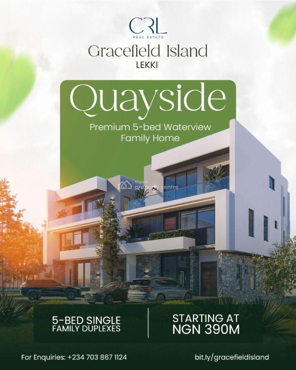 14 Units of 5 Bedroom Fully Detached Duplexes, Gracefield Island, Chevron, Lekki, Lagos, House for Sale