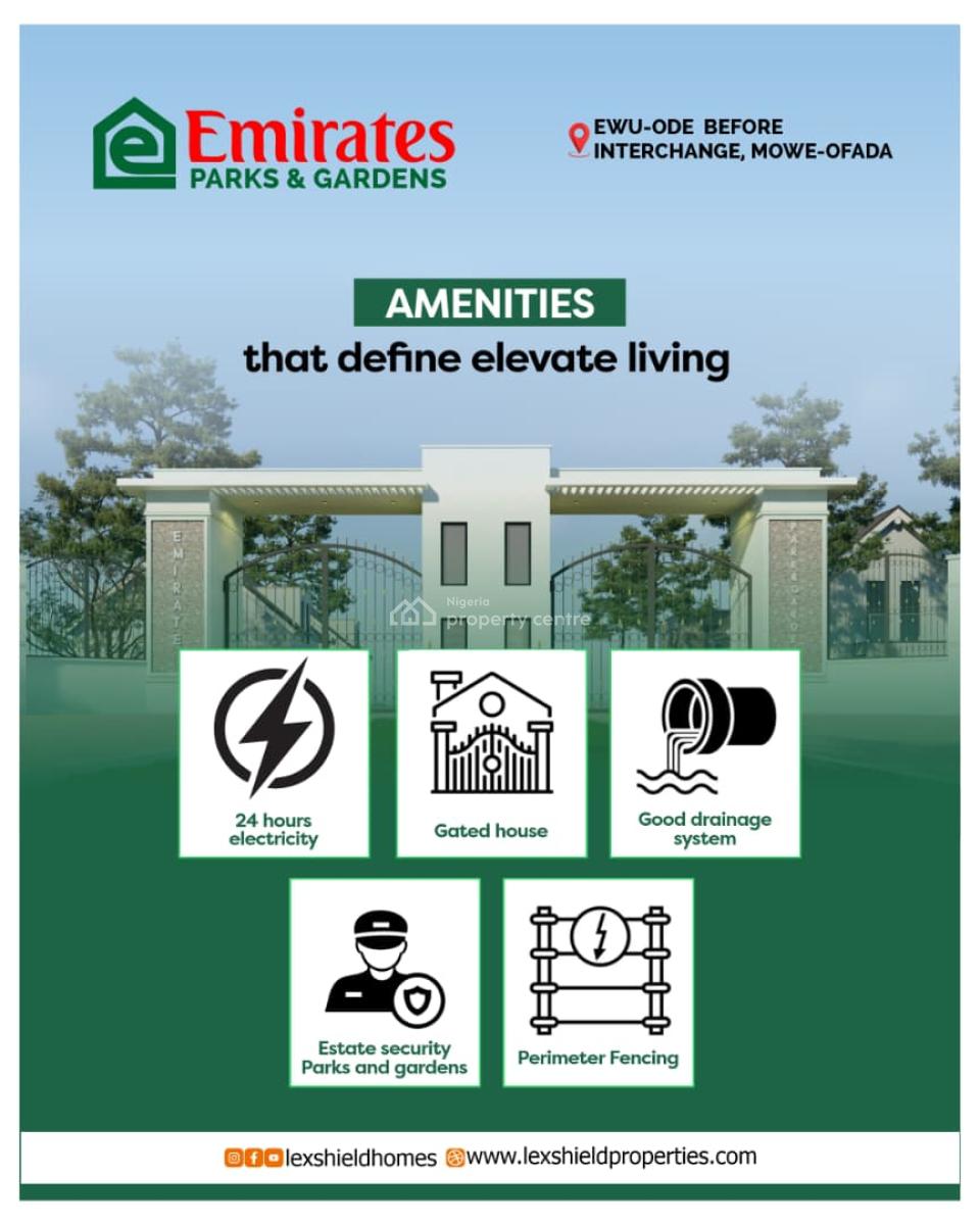 Land in Mowe Ofada with C of O, Hampton Court and Estate, Mowe Ofada, Ogun, Land for Sale